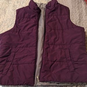 Made For Life Purple Puffy Vest